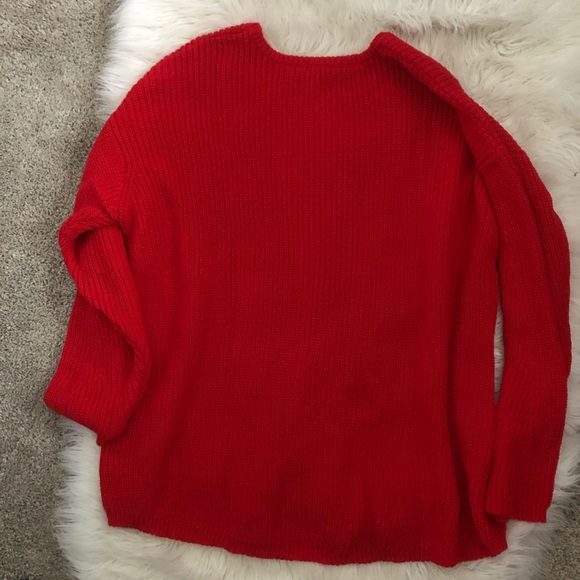 NWOT woman within red crewneck sweater 1x 22/24 - Picture 4 of 4